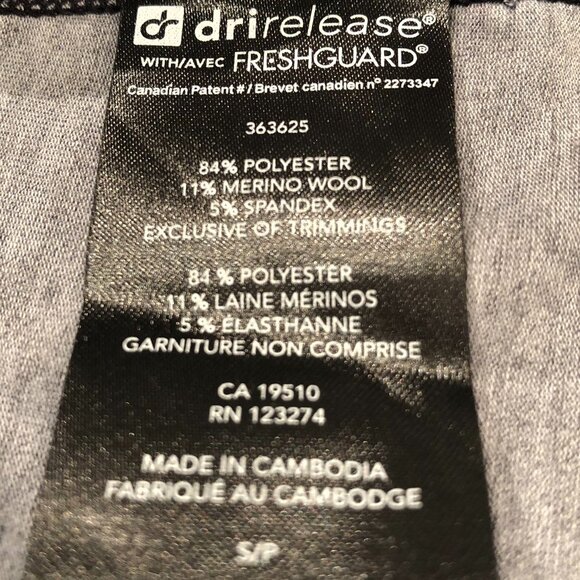 Paradox Dri-Release Freshguard Lg Slv 1/2 Zip Wool Camo Top Purple + Blk Sz S - Picture 9 of 11